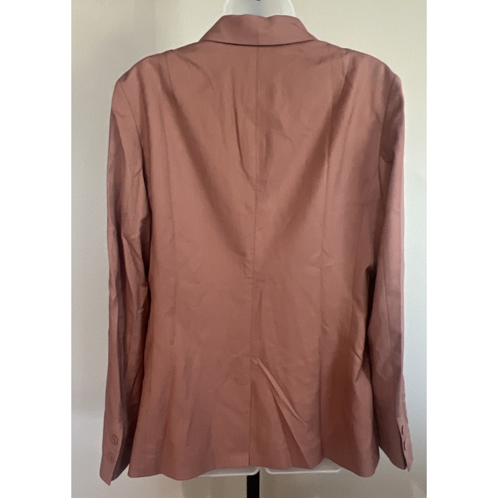 Wildfang The‎ Empower Colorblock Tux Blazer Rose Brown Yellow Women's XL NWT - Picture 4 of 5